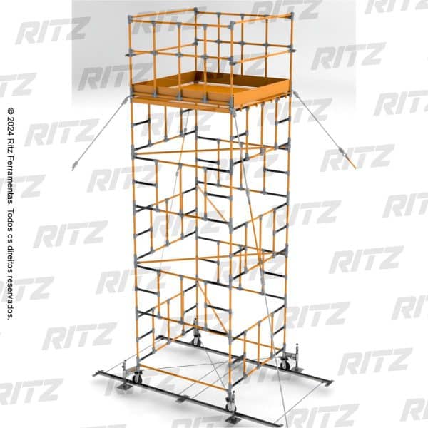 04 Duas Colunas: 1,0 x 1,0 m | Plataforma: 4,0 x 1,0 m