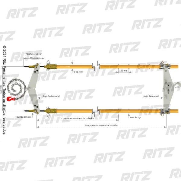 RC401-0411 Tensionador Duplo para Distribuição