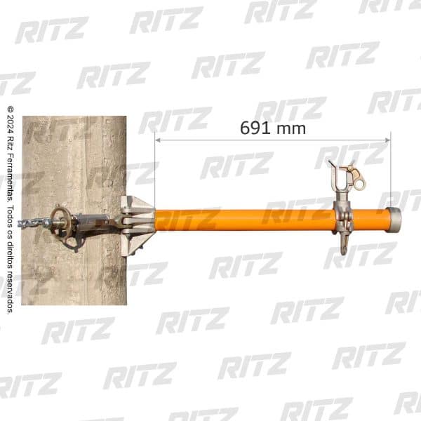 RH4809-W - Suporte para condutor com Esticador de corrente